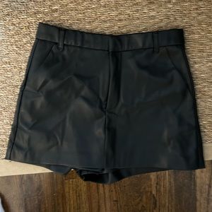 Zara leather skort